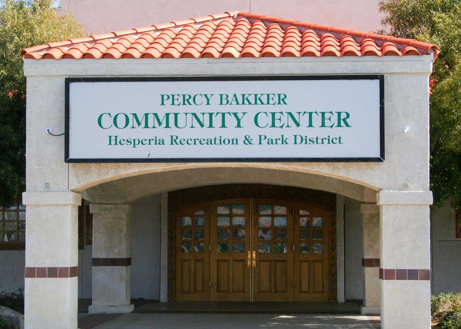 Senior Ctr. 2 Outside of Percy Bakker Community Center