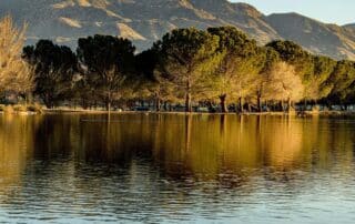 Hesperia lake at sunrise