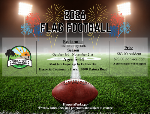 Registration is officially OPEN for the 2026 Flag Football season!