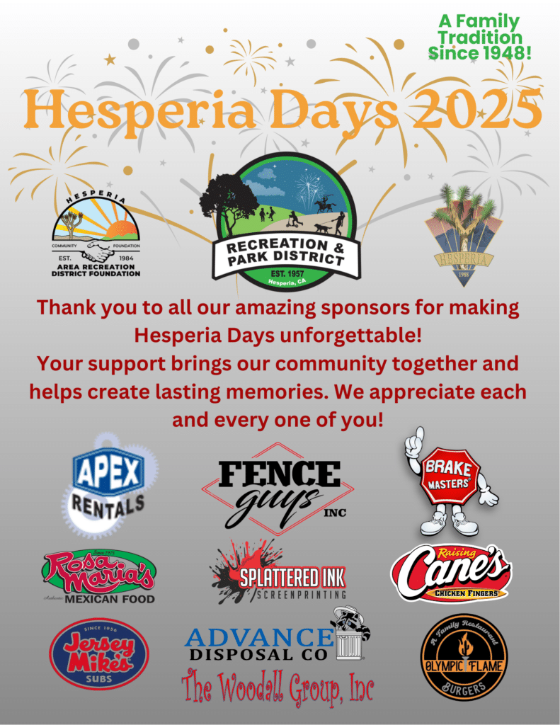 HD Sponsor Thank you