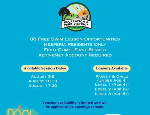 Free Swim Lesson Vouchers