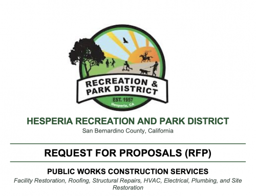 Notice Inviting Proposals for Public Works Construction Services