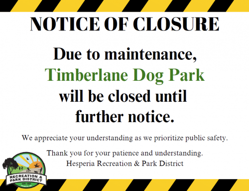 Notice of Park Closure